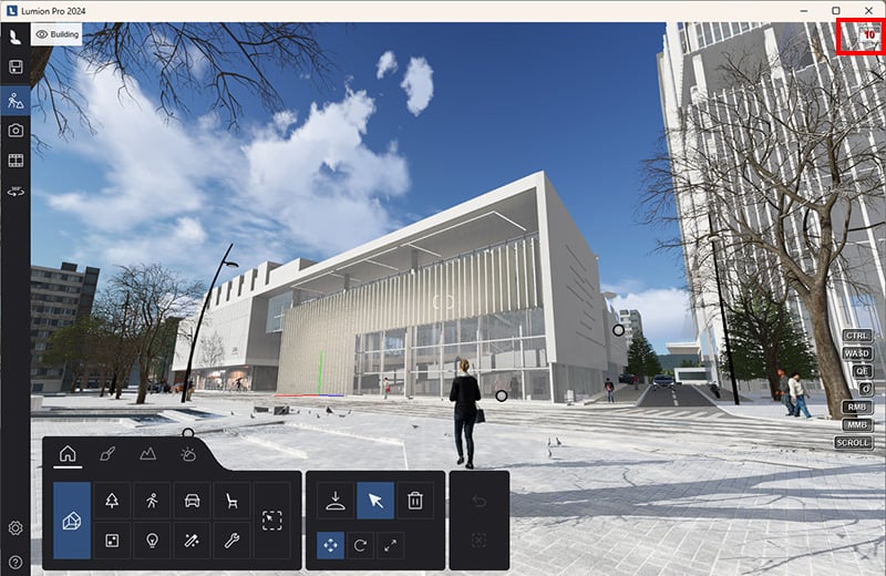 Lumionの画面