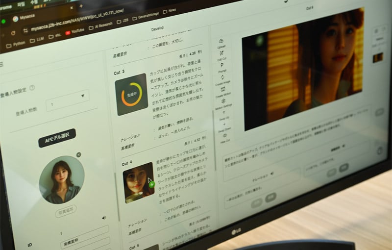 舞作家(MYSACCA)のデモの模様