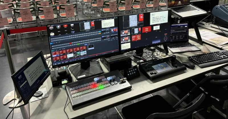 Vizrt TriCaster Mini Sを中心とした映像制作システム