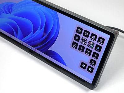 「XENEON EDGE」に「Virtual Stream Deck」を表示させたところ