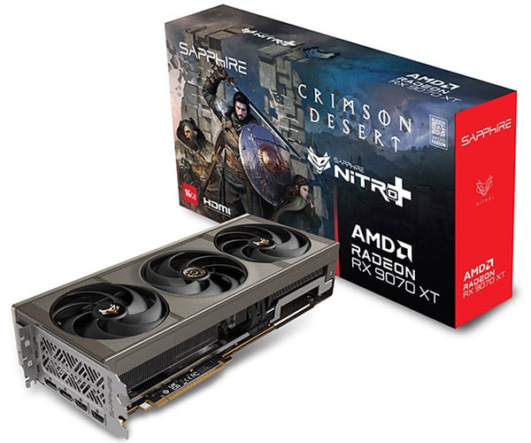 NITRO+ Radeon RX 9070 XT 16GB CRIMSON DESERT VERSION GAMING OC