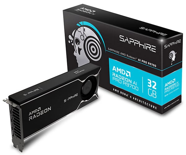 AMD Radeon AI PRO R9700 32GB GDDR6 LITE