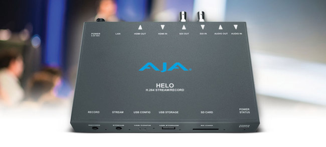 AJA Video Systems社、H.264ストリーミング&収録デバイス「HELO」の出荷を開始