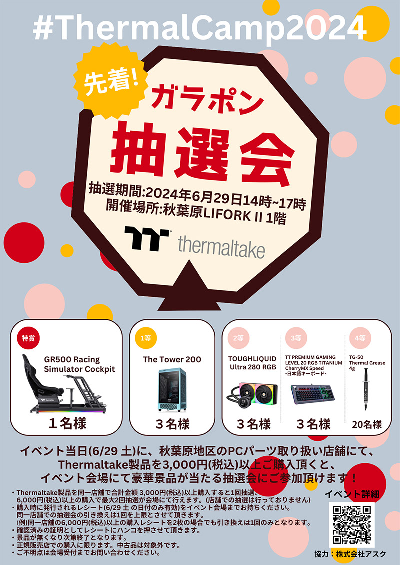 ガラポン抽選会開催