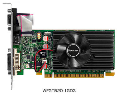 Leadtek WinFast GT520-1GD3、WinFast GT520-512MD3 製品画像