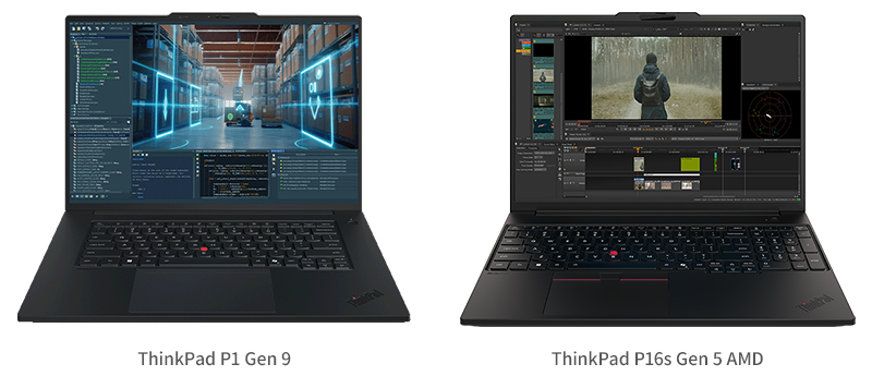 Lenovo ThinkPad P1 Gen 9、ThinkPad P16s Gen 5 AMD 製品画像