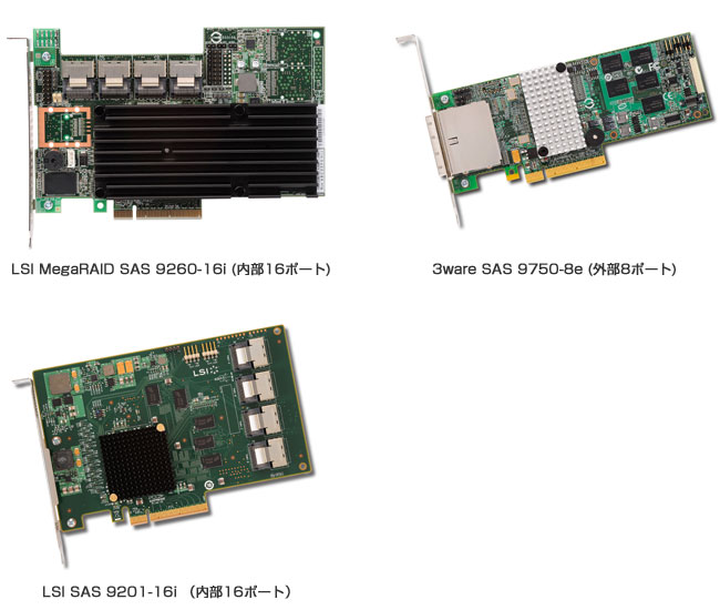 LSI 6Gb/s SATA+SAS ストレージ・アダプタ 製品画像
