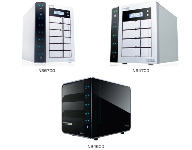 Promise Technology SmartStor NS4600、NS4700、NS6700 製品画像