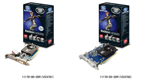 SAPPHIRE HD5550シリーズ 製品画像