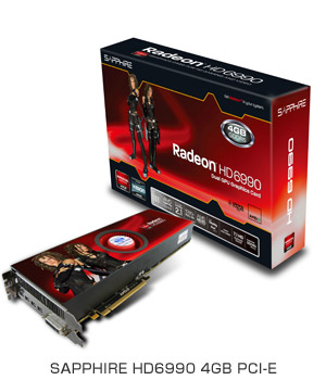 SAPPHIRE HD6990 4GB PCI-Eシリーズ 製品画像