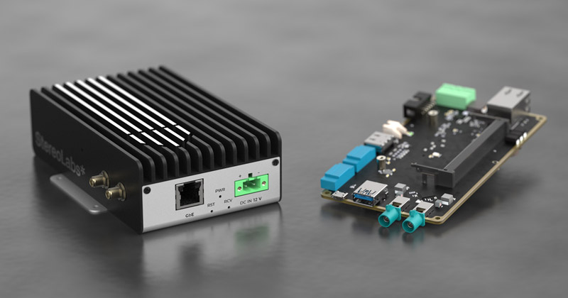 Stereolabs ZED Box Mini、Mini Carrier Board 製品画像
