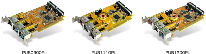 SUNIX USBカード3製品 製品画像