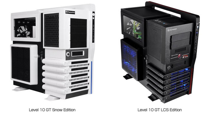 Thermaltake Level 10GT Snow Edition、Level 10GT LCS Edition 製品画像