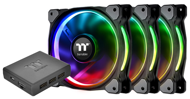 Thermaltake Riing Plus RGB Fan Premium Editionシリーズ 製品画像
