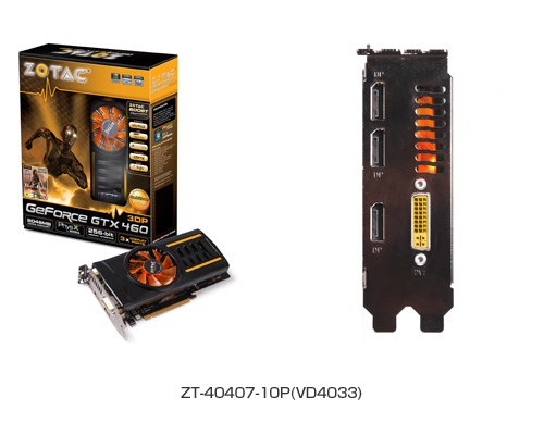 ZOTAC GeForce GTX460 3DP 製品画像