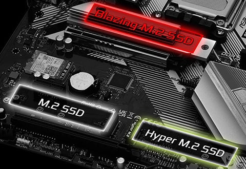 Blazing M.2スロットを装備