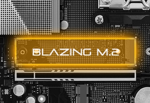 Blazing M.2スロットを装備