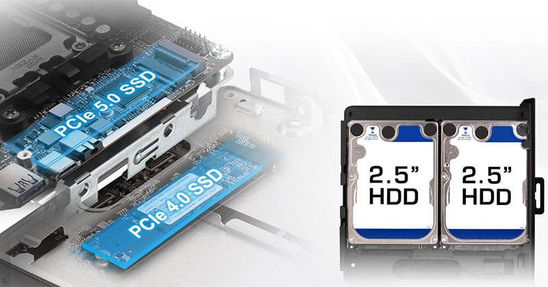 PCI Express 5.0対応M.2スロットを装備