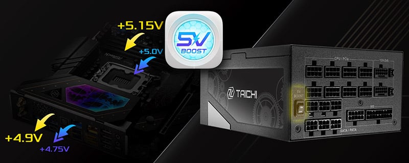 +5V電圧を昇圧する「+5Vブーストモード」を装備