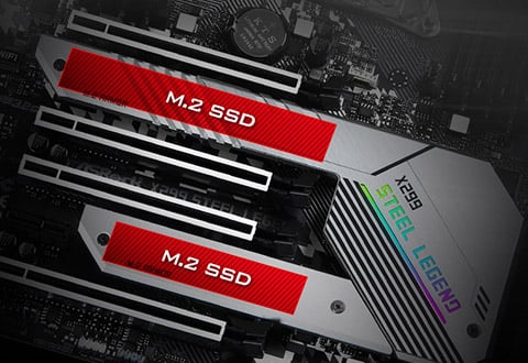 ヒートシンク付きUltra M.2スロットを装備