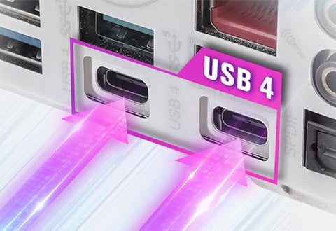 USB4ポートを搭載