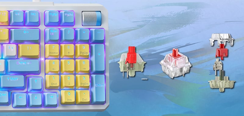 CHERRY MX RGB Redキースイッチを採用