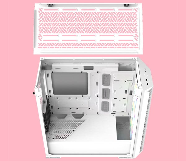 組み立てやすい着脱式のトップパネル