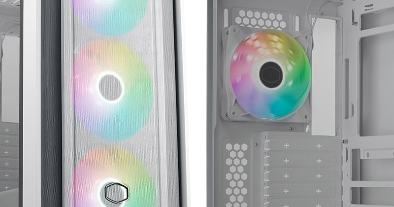 アドレサブルRGBファンを4基標準搭載