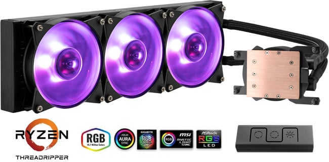 ファンと水冷ヘッドにRGB LEDを搭載