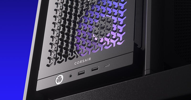 高エアフローに最適化されたフロントパネル