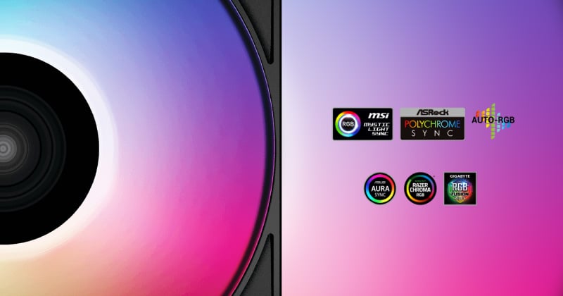 高輝度の鮮やかなアドレサブルRGB LEDを搭載