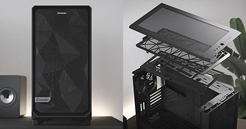 角形メッシュのフロントデザインを採用する「Meshify 2 Solid」