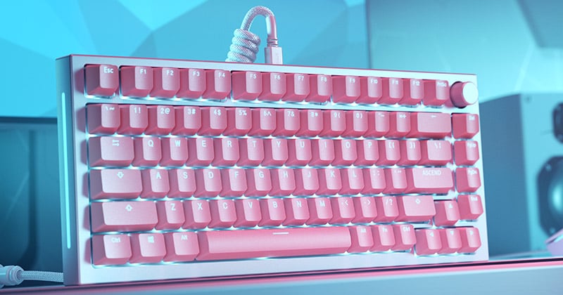 RGBライティングに対応したキーキャップ