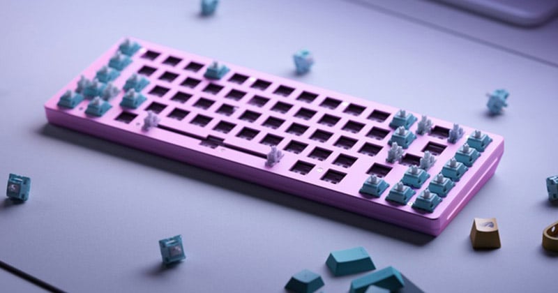 コンパクトな65%キーボード用ベアボーン