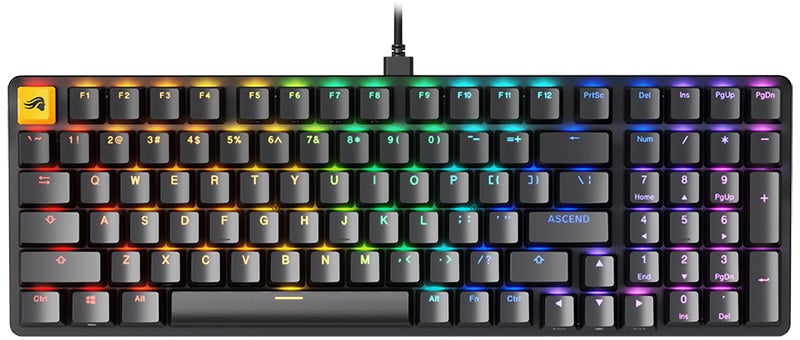 コンパクトなフルキーボード