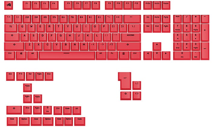 多様なサイズのキーボードに対応