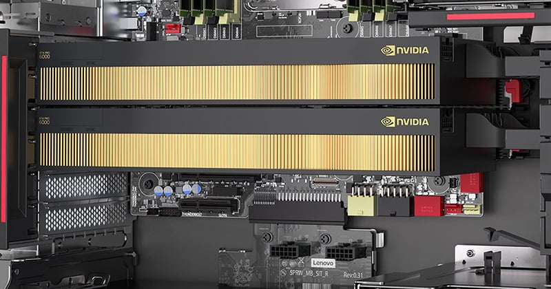 NVIDIA RTXシリーズを最大2基搭載可能