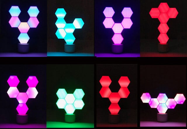ブロック式LEDライトを組み合わせて自由なデザインに!