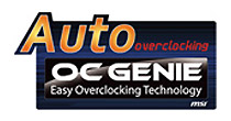 自動で安全にオーバークロックできるAuto OC Genie搭載