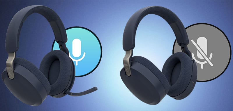 フリップミュート対応の無指向性マイクを搭載