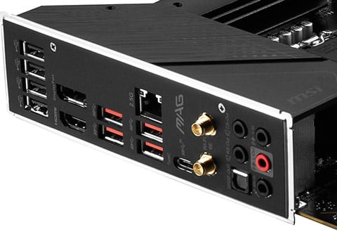 マザーボードに組み込み済みのI/Oパネル