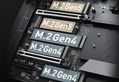 Lightning Gen 5 M.2スロットを装備