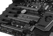 Turbo M.2スロット、Turbo U.2スロットを装備