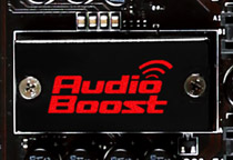 ゲームでクリアなゲームサウンドを実現する「Audio Boost」回路を搭載