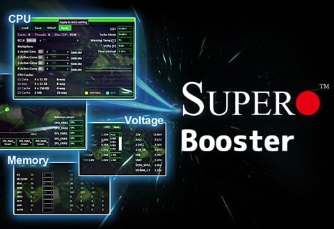 オーバークロック設定が行える「SuperO Booster」
