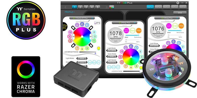 鮮やかなアドレサブルRGB LEDを搭載
