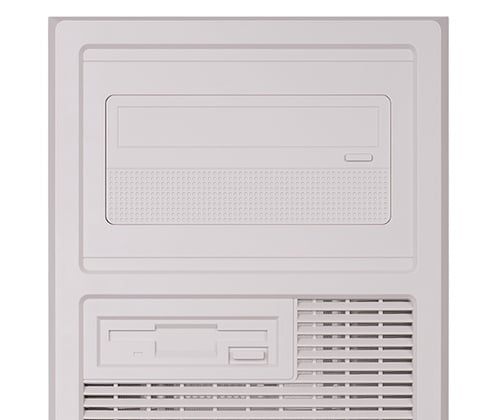 オープンベイを模したレトロデザインのフロントパネル