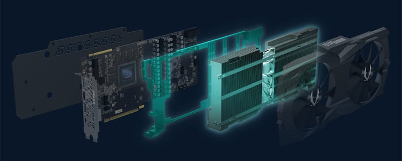 デュアルファン仕様のオリジナルクーラー「IceStorm 2.0」を搭載